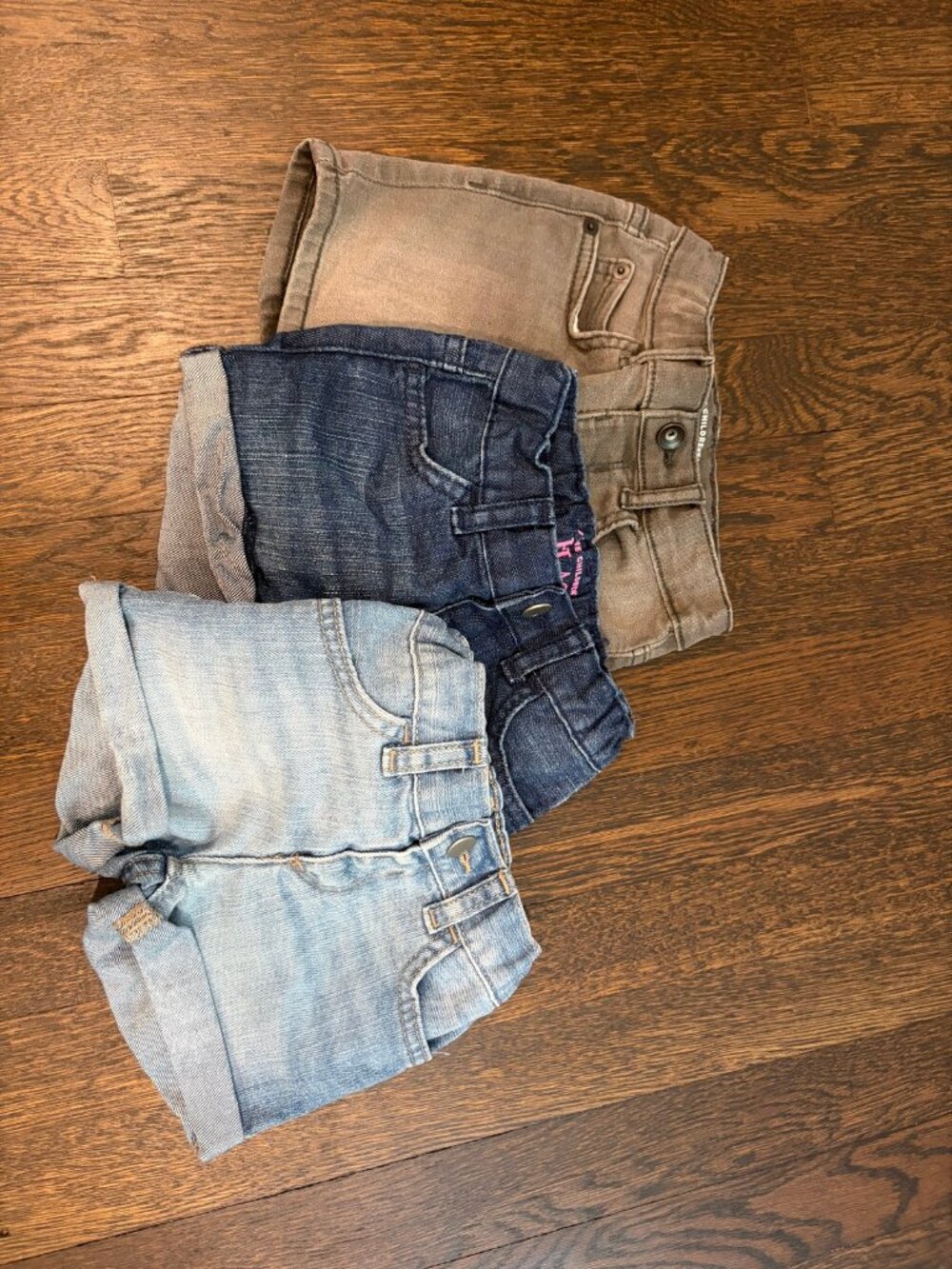 Children's Place Baby Girl Shorts Bundle 3 Pairs 12-18M
